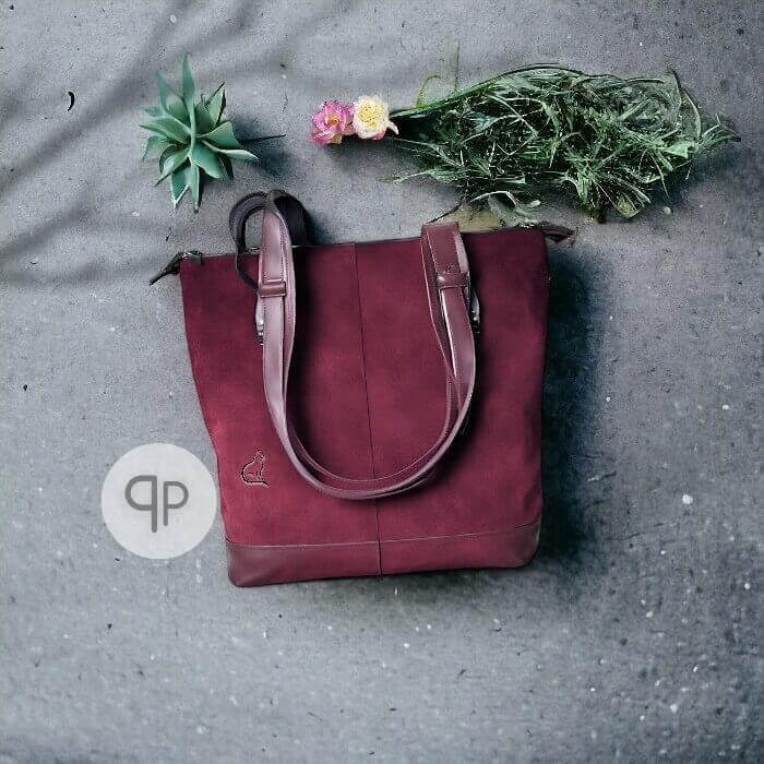 Torba zamszowa - Renowacja